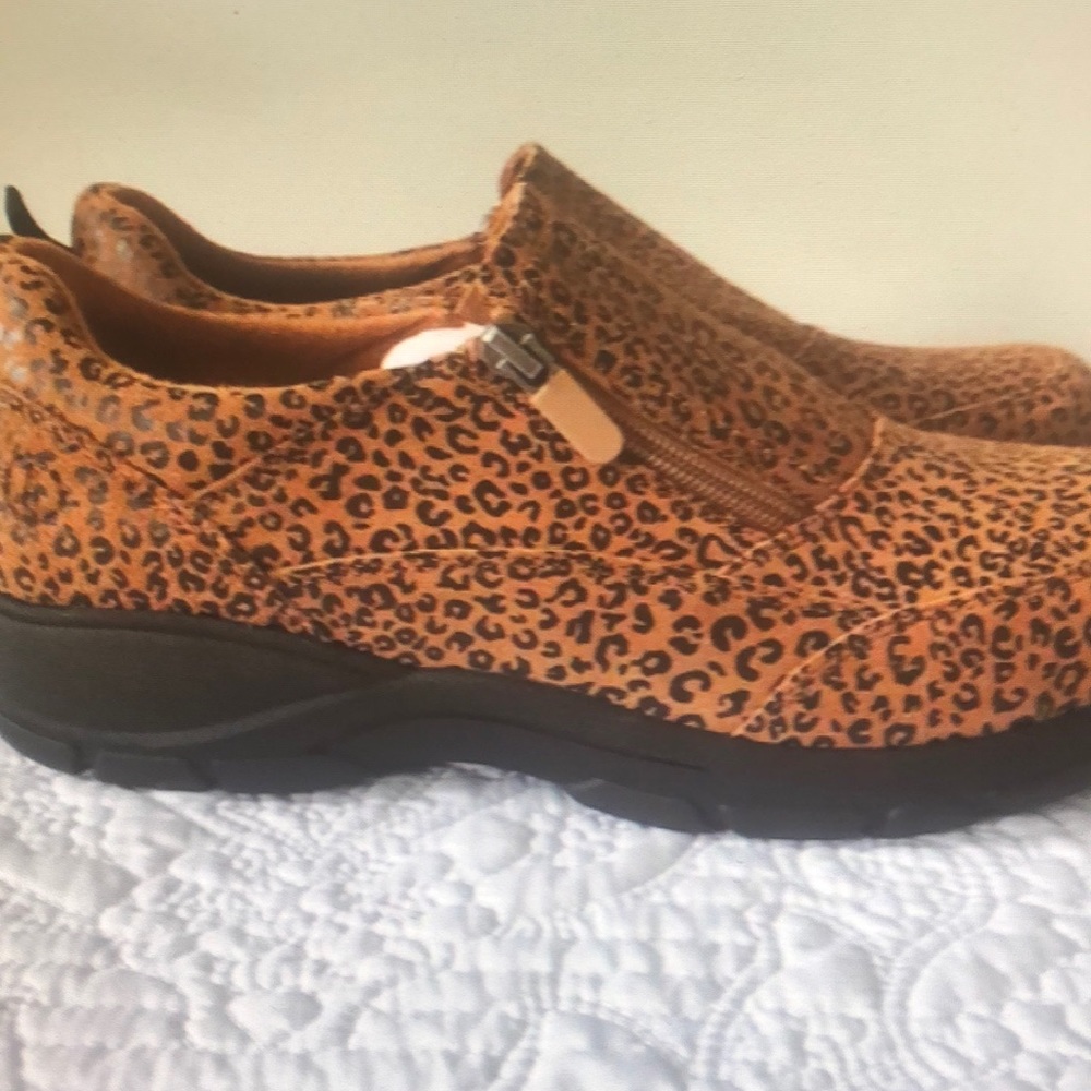 New lands end women’s insulated leopard print double zip